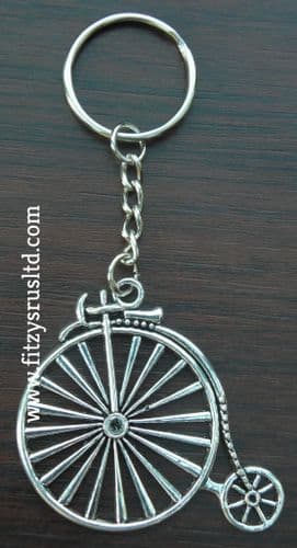 Penny-farthing Bicycle Bike Key Ring Vintage High Wheel High Wheeler Keyring