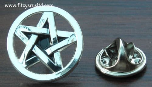 Pentacle Pentagram Metal Lapel Hat Tie Pin Badge Wicca Star Wiccan Wiccans Pagan
