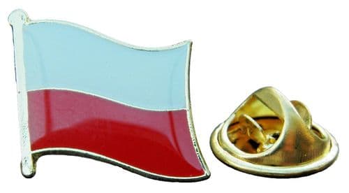 Poland Polish Country Flag - Lapel - Hat - Cap - Tie Pin Badge - Brand New