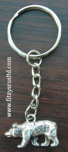 Polar Bear Keyring Ursus maritimus Arctic Key Ring Animal Lovers Gift Souvenir