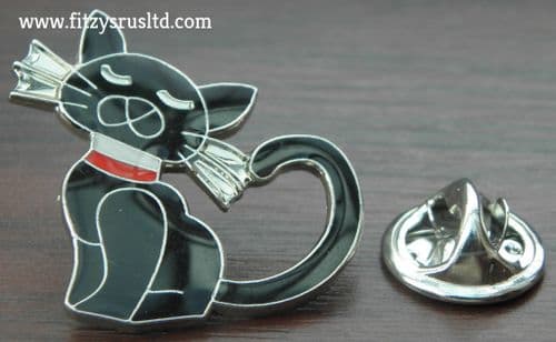 Pussy Cat Enamel Lapel Pin Badge Animal Brooch - New