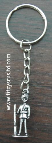 Queens Guard Soldier Key Ring Keyring London GB UK Cavalry Gift Souvenir