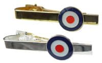 RAF Target Mod Mods Bullseye Tie Bar Fix Clip Metal Clasp Silver or Gold Colour