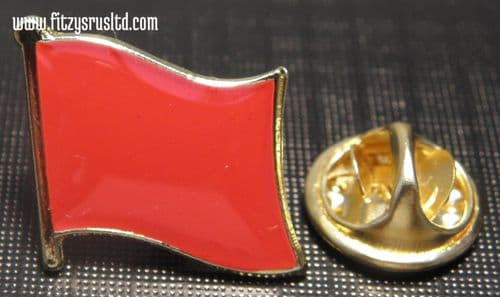 Red Flag Pin Badge Socialist Socialism Communist Symbol