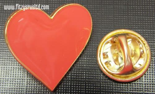 Red Love Heart Lapel Hat Cap Tie Pin Badge Loveheart Valentine Day Gift Brooch