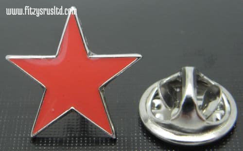 Red Star Lapel Pin Badge Five-pointed Pentagram Communism Communist Symbol