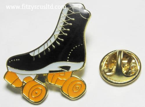 Roller Skate Skating Lapel Hat Cap Tie Pin Badge Brooch - Brand New