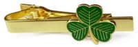 Shamrock Tie Bar Fix Clip Clasp Symbol of Ireland Eire Gaelic Irish