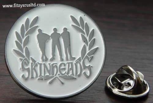 Skinheads Pin Badge Laurel Leaf Skinhead