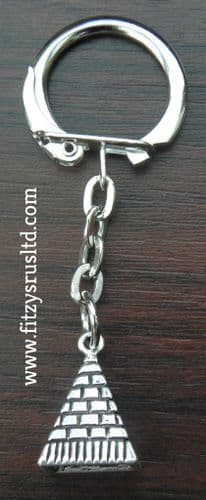 Small Pyramid Giza Key Ring Triangle Sign Symbol Keyring Egypt Egyptian Khufu Cheops