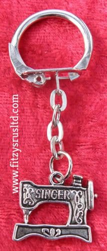 Small Sewing Machine Metal Keyring Tailor Souvenir Key Ring Gift