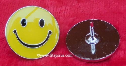 Smiley Face Emoj Symbol Lapel Hat Cap Tie Pin Badge Happy Smile Brooch