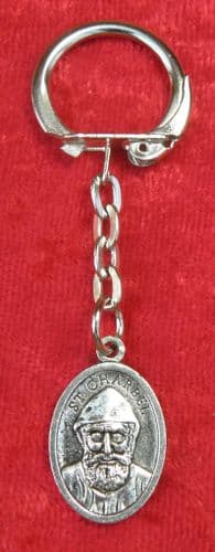 St Charbel Key Ring Small Keyring Saint Sharbel Makhluf