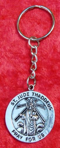 St Jude Key Ring Keyring Saint Thaddeus Apostle