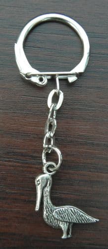 Stork Bird Key Ring Keyring