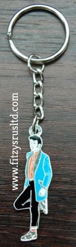 Teddy Boy Metal Keyring Ted Drape Creepers Rock and Roll Key Ring Souvenir Gift