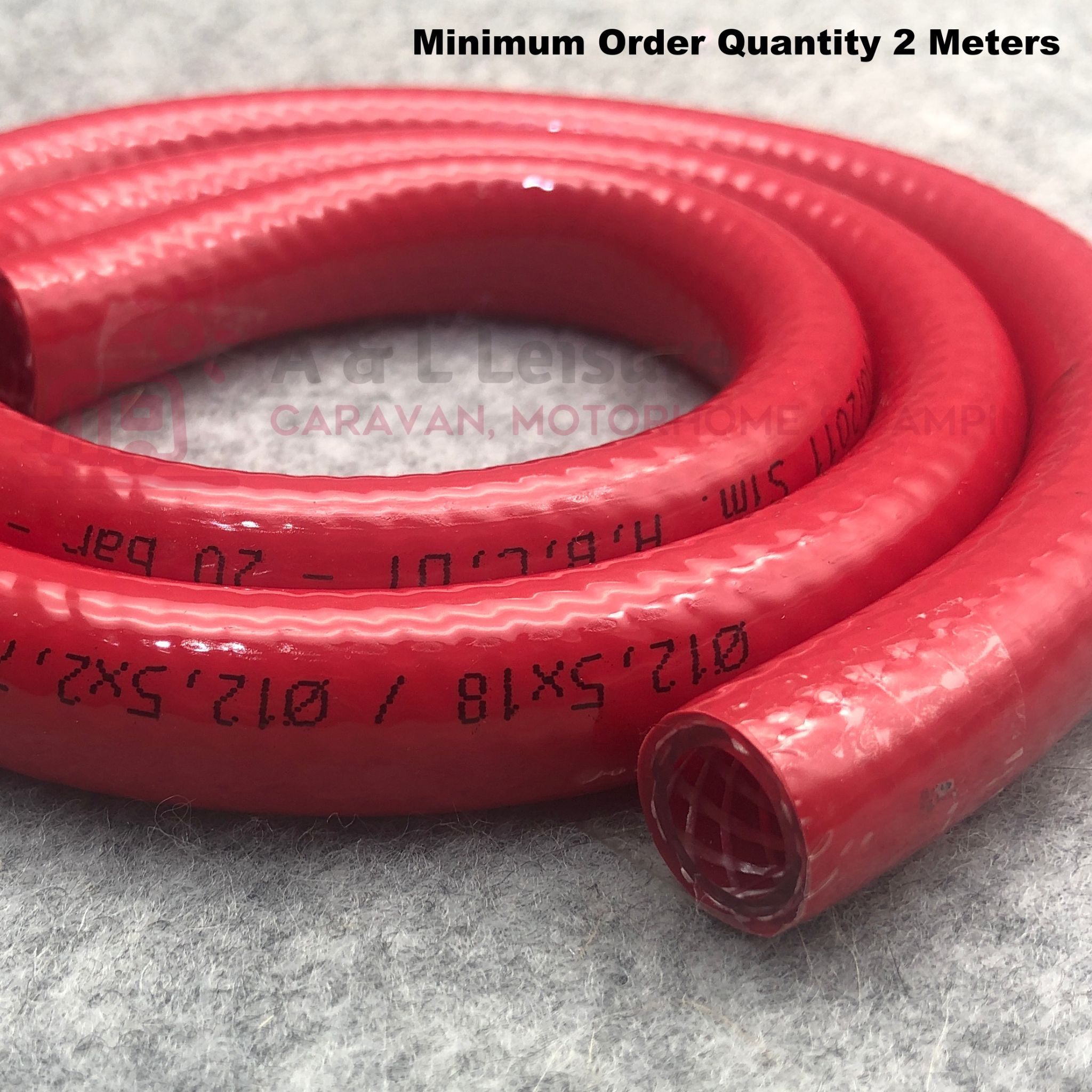 12mm 1/2" RED Food Grade Hose Pipe MIN ORDER 2 MTR