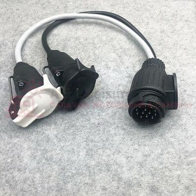 13-Pin Plug To 12N, 12S 7-Pin Adaptor Lead