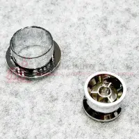 19mm Chrome Push Button & Rosette For Door Lock