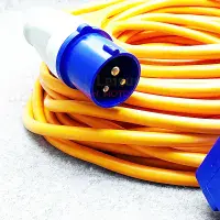 25m Mains Hook Up Lead With 90 Degree Inlet