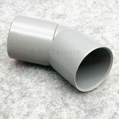 28mm Push Fit 135 Degree Bend Rigid Waste Pipe Connector