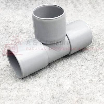 28mm Push Fit Rigid Waste Pipe 'T' Connector