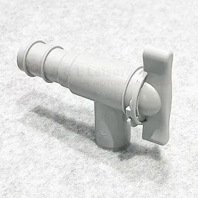 28mm Waste Water Drainage Outlet Tap - Grey