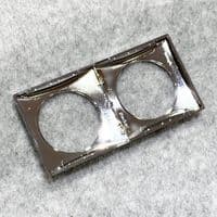 Berker Chrome Flow Double Surround - Faceplate