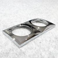Berker Chrome Flow Double Surround - Faceplate