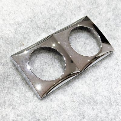 Berker Chrome Flow Double Surround - Faceplate