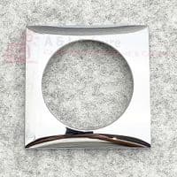 Berker Chrome Flow Single Surround - Faceplate