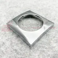 Berker Chrome Flow Single Surround - Faceplate