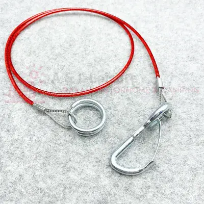 Breakeaway Cable Hook & Ring - 1m