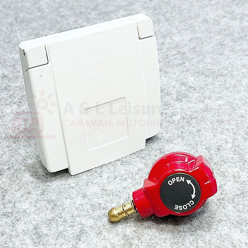 Bullfinch External BBQ Gas Point Outlet - White