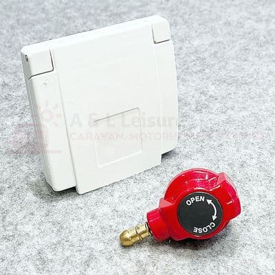 Bullfinch External BBQ Gas Point Outlet - White