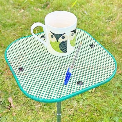 Camping Spike Stick Table With Anti-Slip Table Top