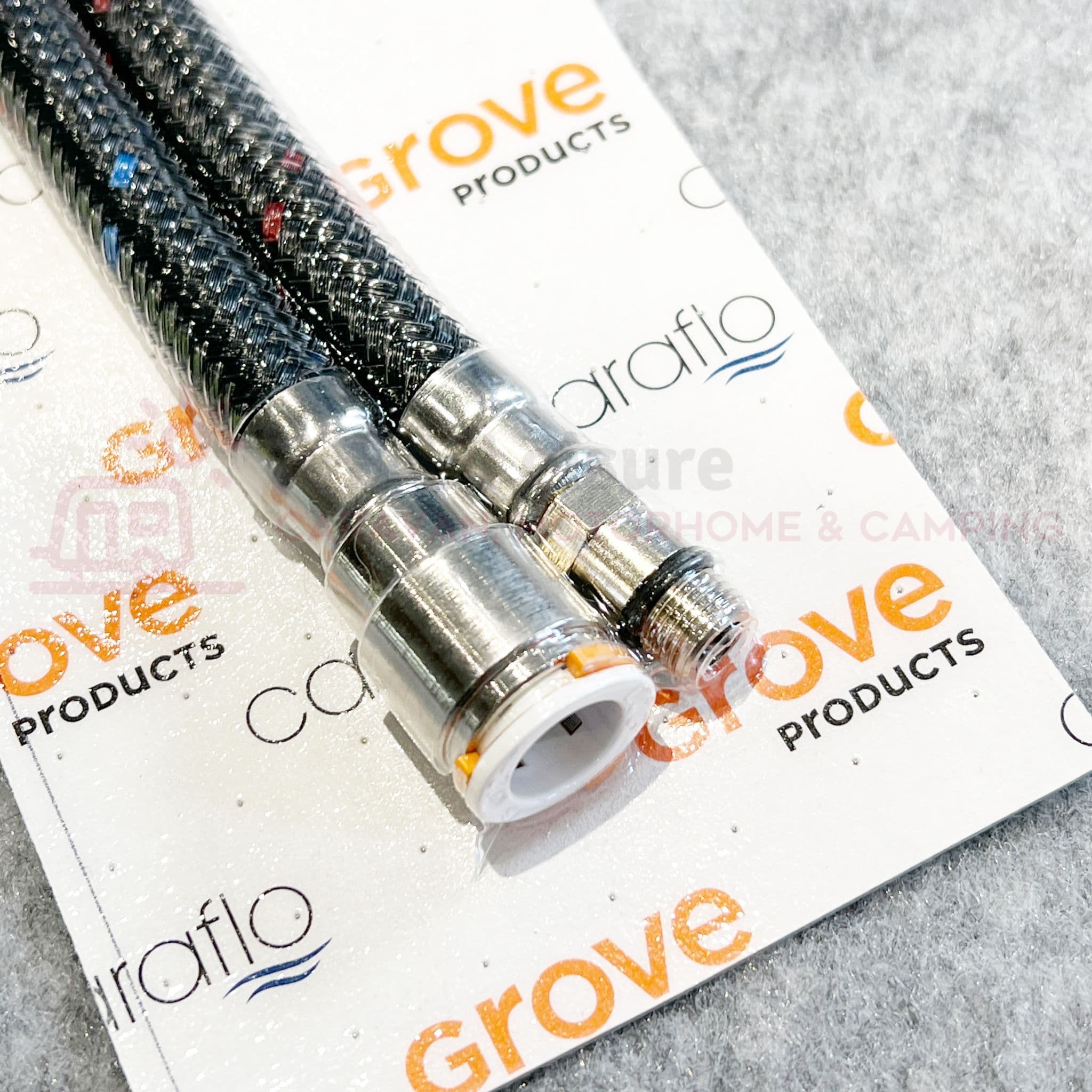 Caraflo Tap Tails 12mm Push Fit Hot & Cold 350mm