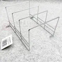 Caravan Motorhome 3 Position Plate Rack Holder With Fixing Options - Chrome