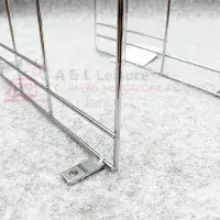 Caravan Motorhome 3 Position Plate Rack Holder With Fixing Options - Chrome