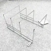 Caravan Motorhome 3 Position Plate Rack Holder With Fixing Options - Chrome