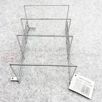 Caravan Motorhome 3 Position Plate Rack Holder With Fixing Options - Chrome