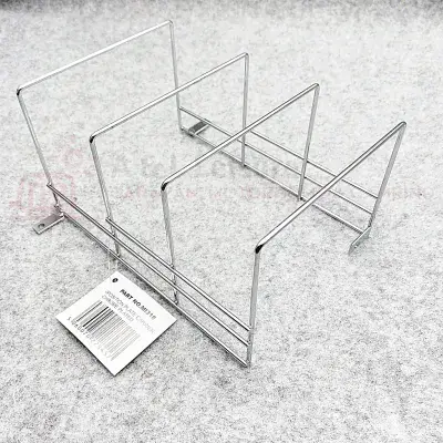 Caravan Motorhome 3 Position Plate Rack Holder With Fixing Options - Chrome