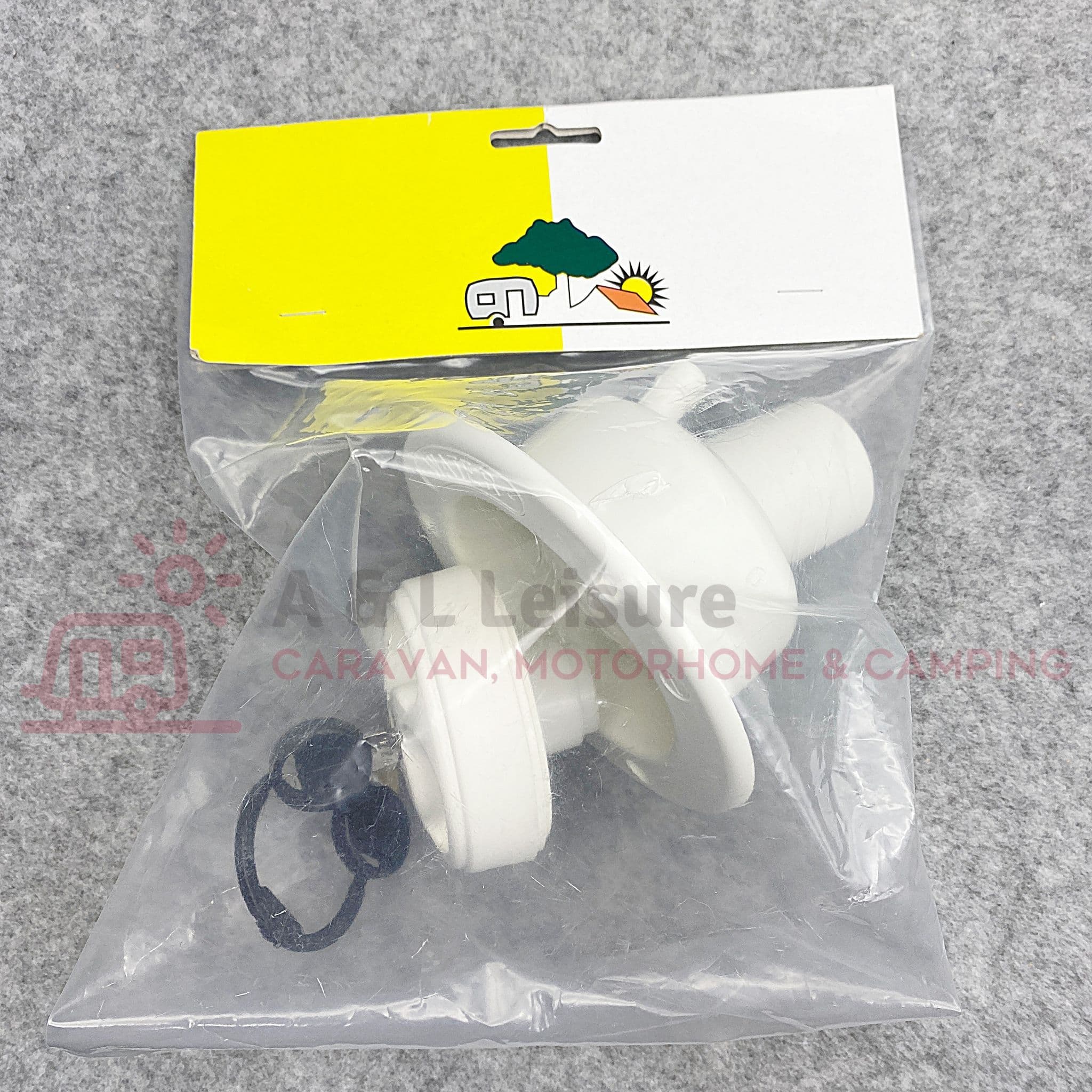 Caravan Motorhome 40mm Water Tank Filler With Cap & 2 Keys White