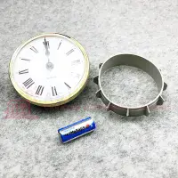 Caravan Motorhome Clock - 72mm Round Brass Surround - Quartz