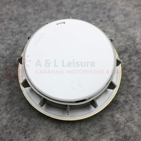 Caravan Motorhome Clock 72mm Round Brass Surround Quartz
