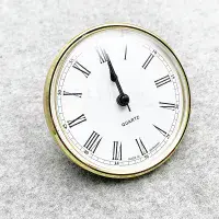 Caravan Motorhome Clock - 85mm Round Brass Surround - Quartz