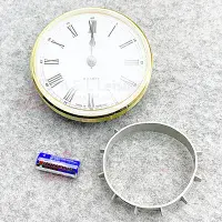 Caravan Motorhome Clock - 85mm Round Brass Surround - Quartz