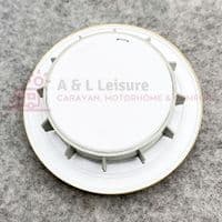 Caravan Motorhome Clock - 85mm Round Brass Surround - Quartz