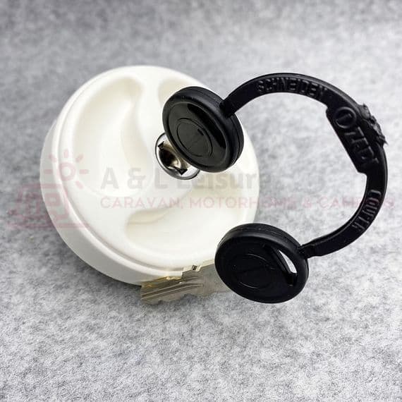 Caravan Motorhome Fresh Water Universal Inlet Water Tank Filler Cap White