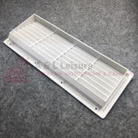 Caravan Motorhome Recessed Fridge Vent White L375 x W150